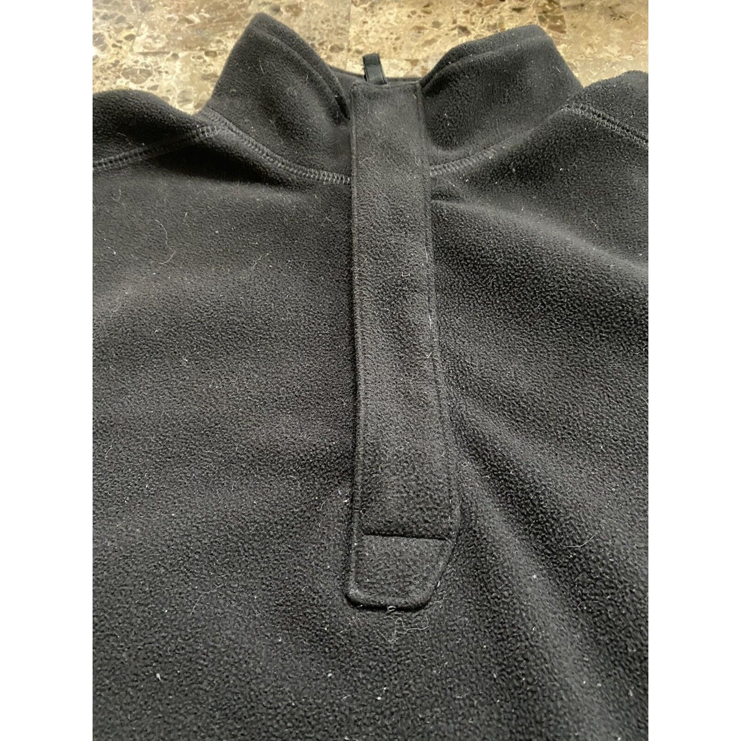 Gap Men’s Medium Black Mock Neck 1/4 Zip Long Sleeve Pullover Sweater