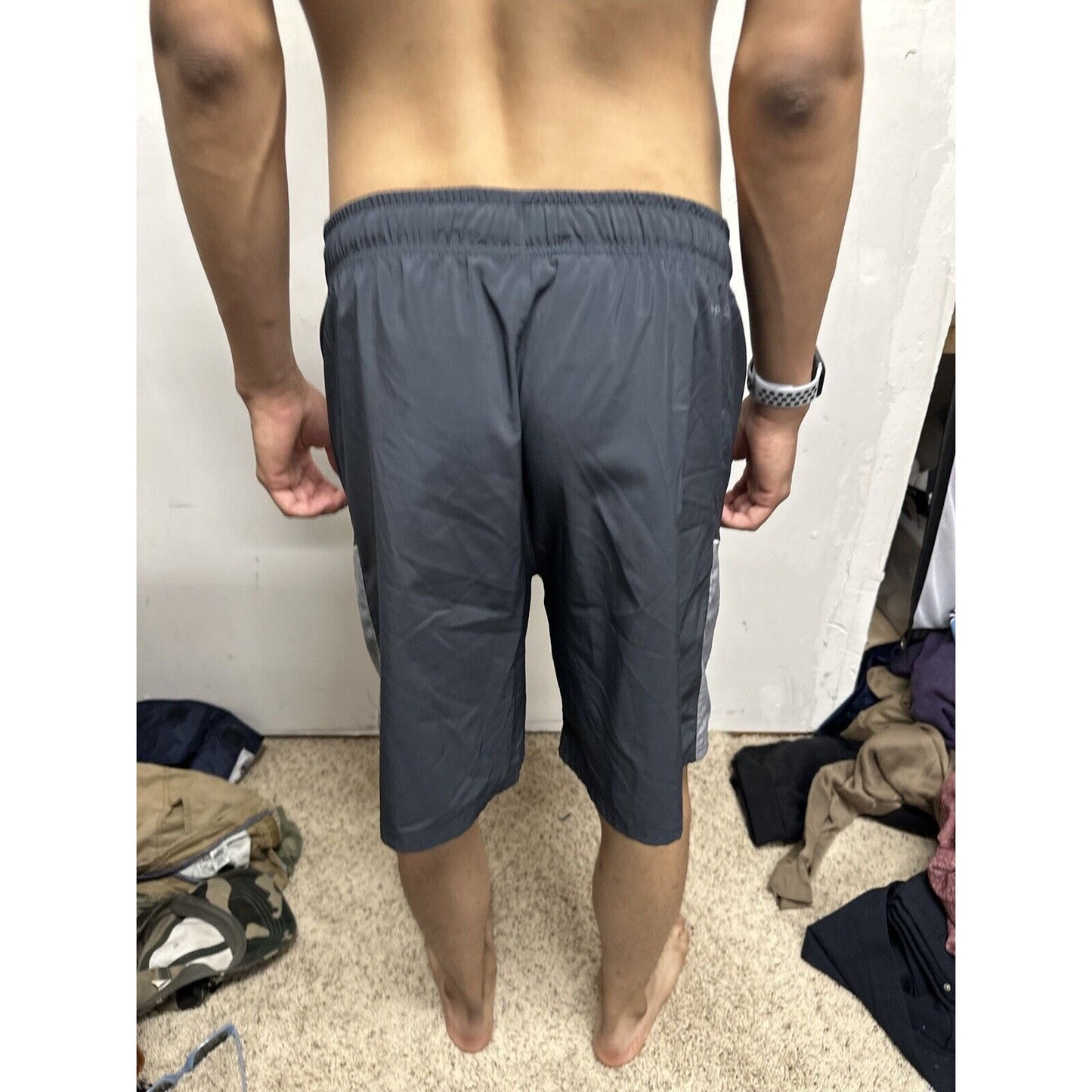 Men’s Gray Russell Small Athletic Shorts With Pockets