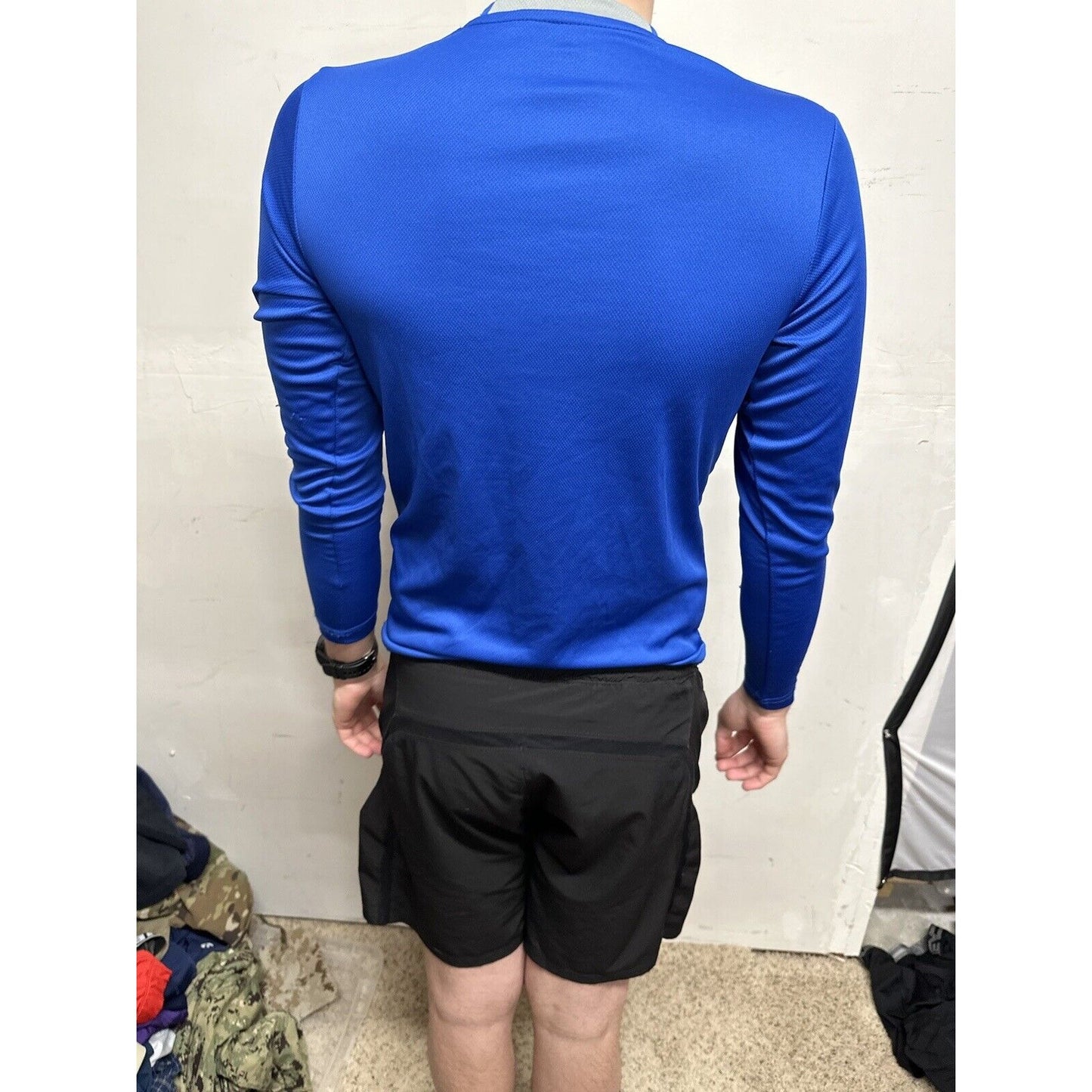 Men’s Blue USAFA Small Falcons Long Sleeve Air Force Pullover Shirt