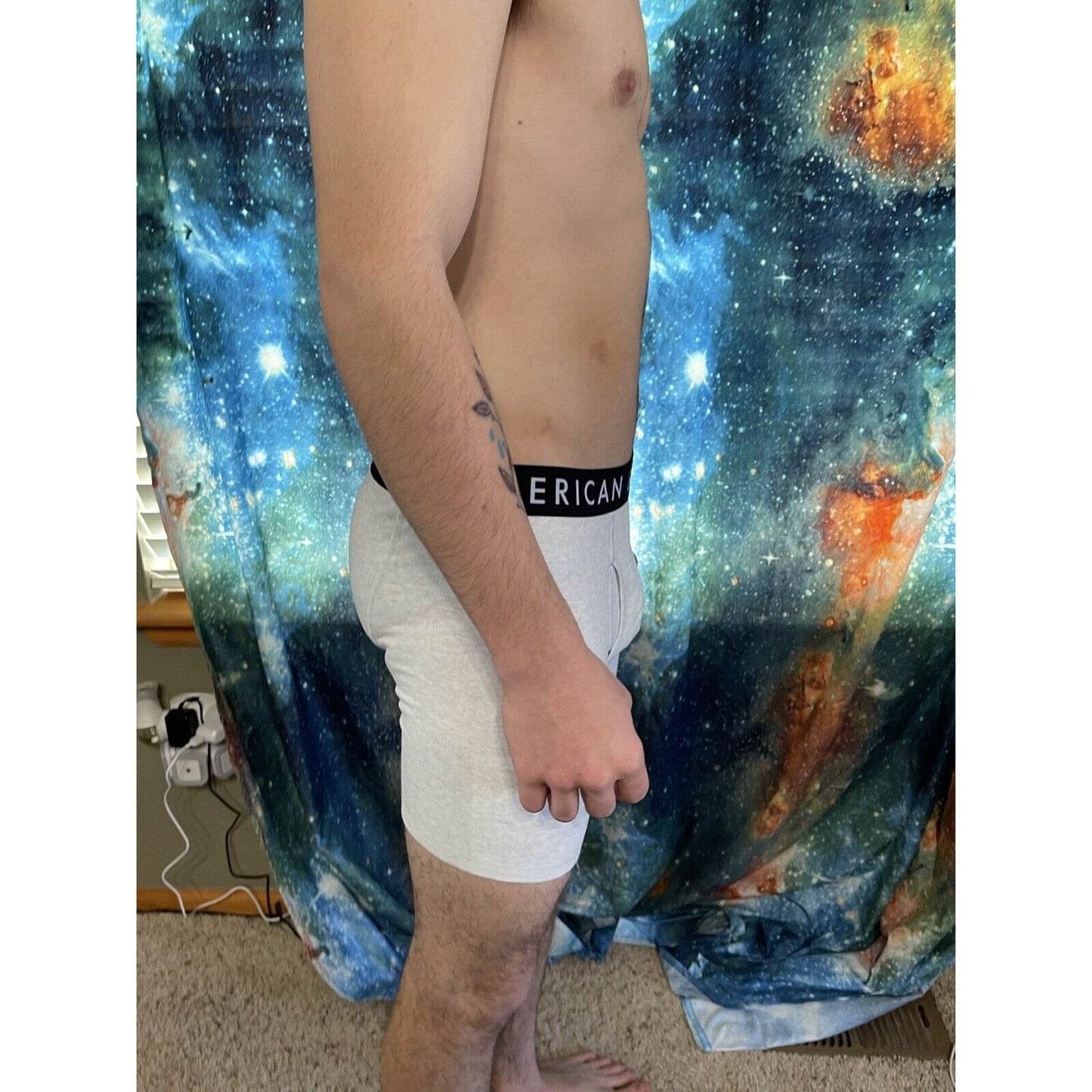 men's american eagle white compression shorts large New And Unworn