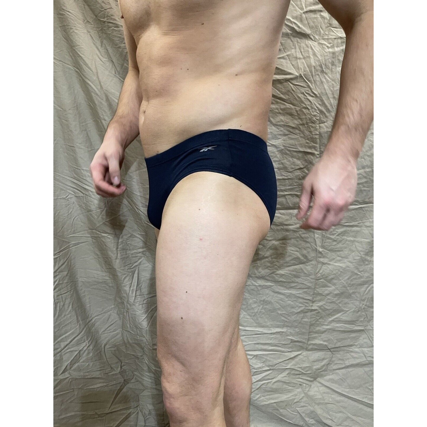 men's reebok small dark blue briefs athletic cut