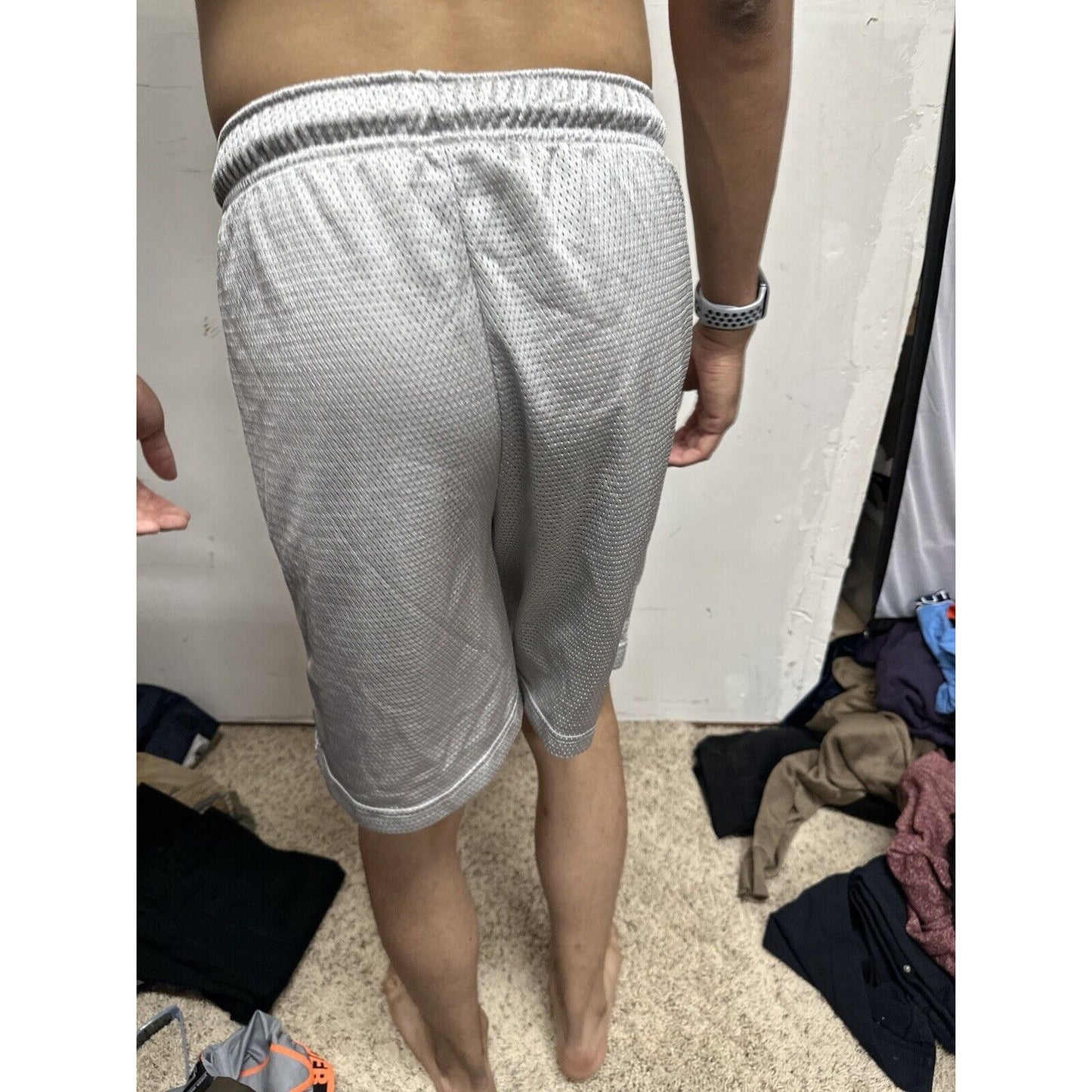 Men’s Pro Spirit Small Silver Athletic Shorts