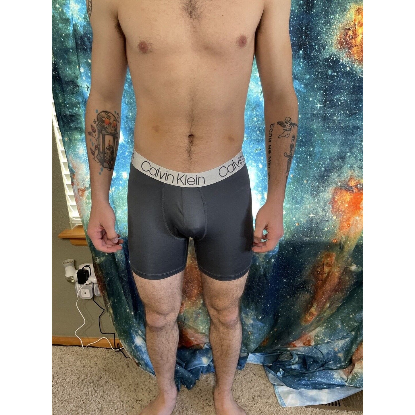 men's calvin klein gray compression shorts medium New And Unworn
