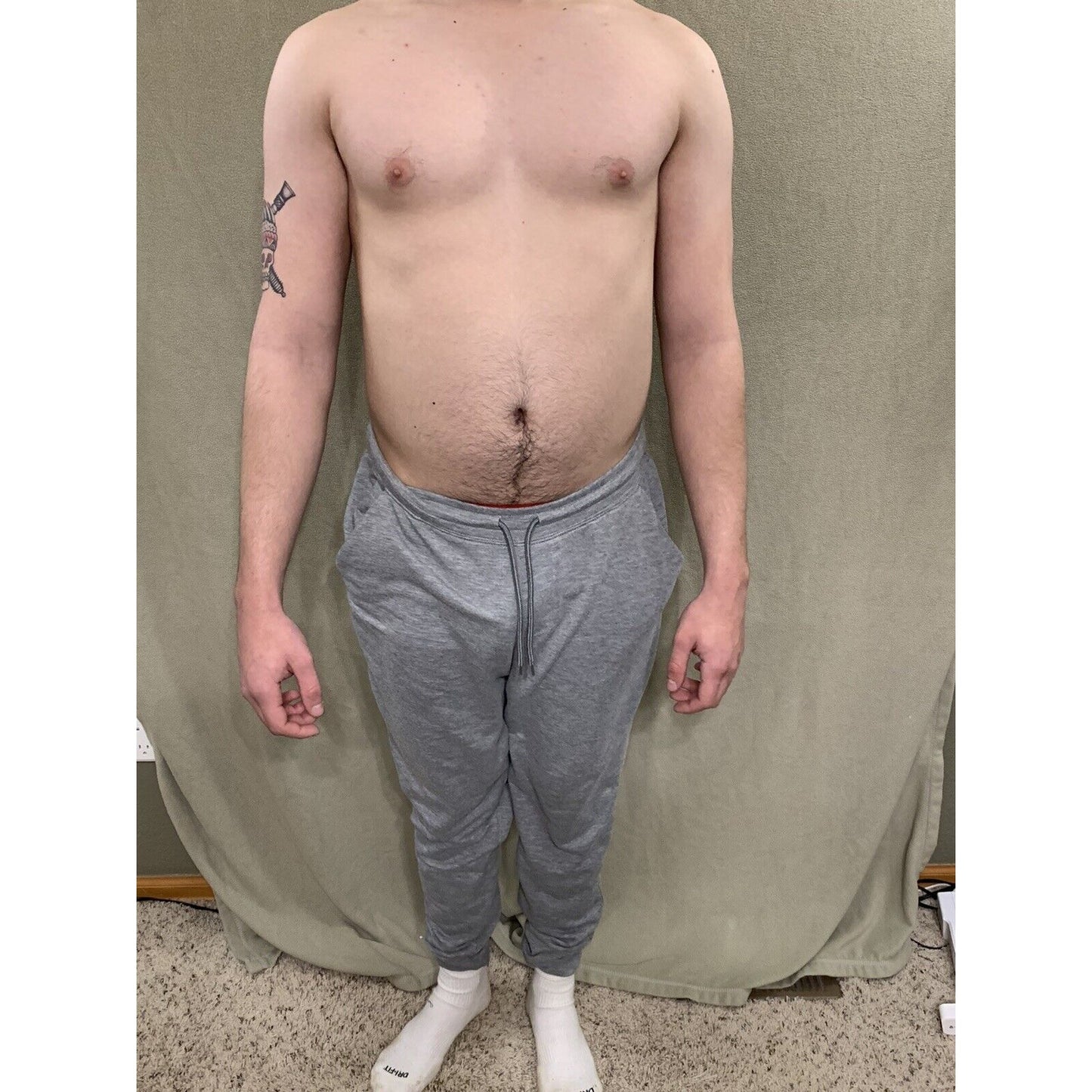 Athletic Works Mens Gray Sweatpants Size Medium pants trouser bottoms activewear