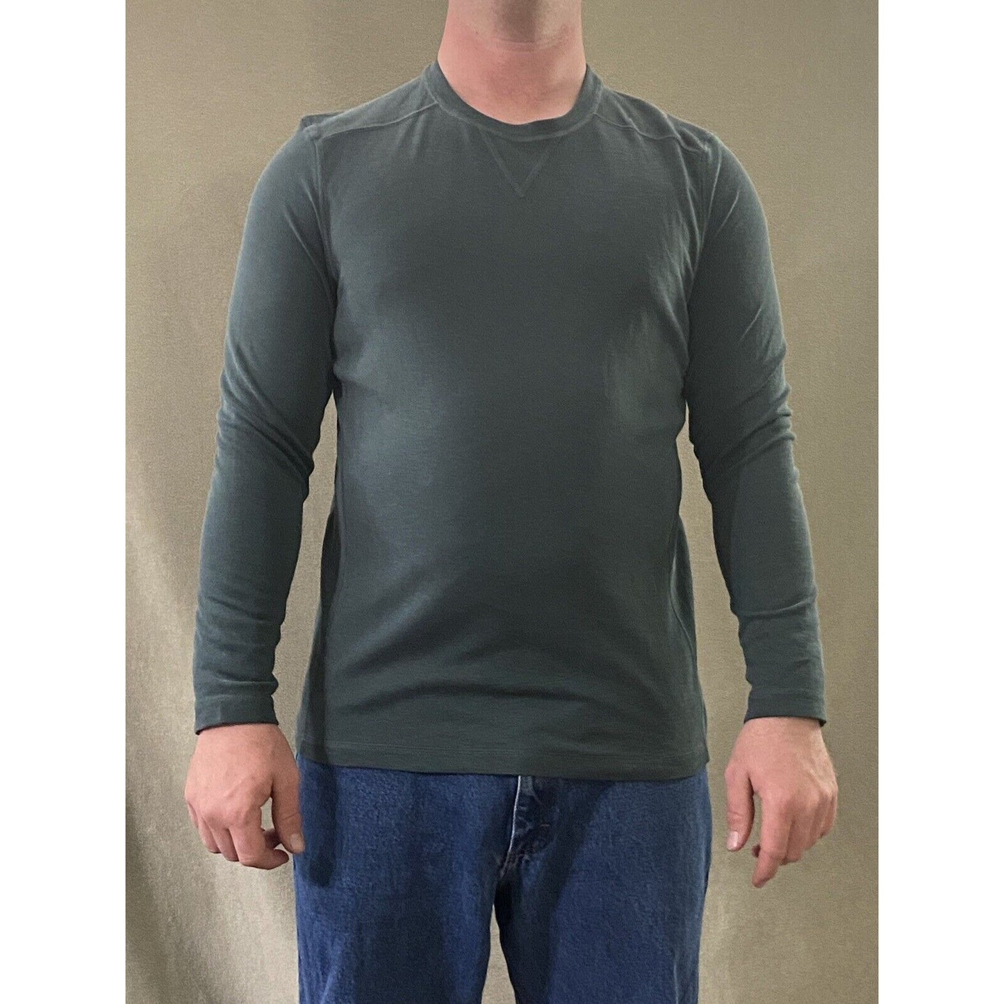 Croft & Barrow Men’s Medium Green Modal-polyester Long Sleeves Pullover Sweater