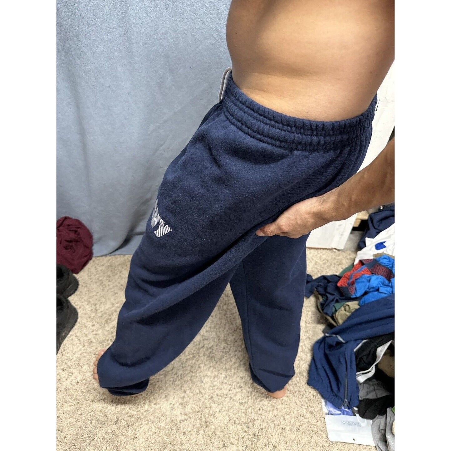 Men’s Navy Blue Medium Authentic US Navy Uniform Pt Sweat Pants