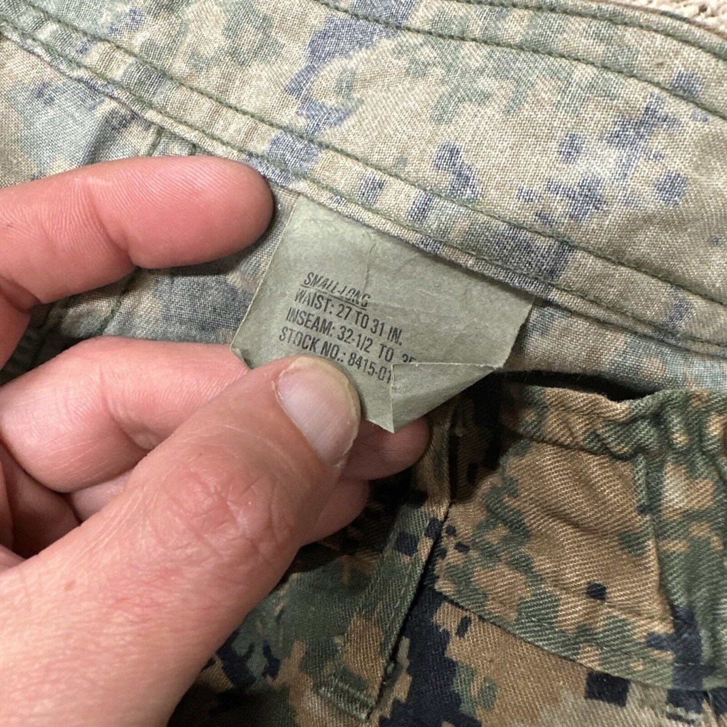 Men’s USMC Woodland Marine Pants Trousers Small Long