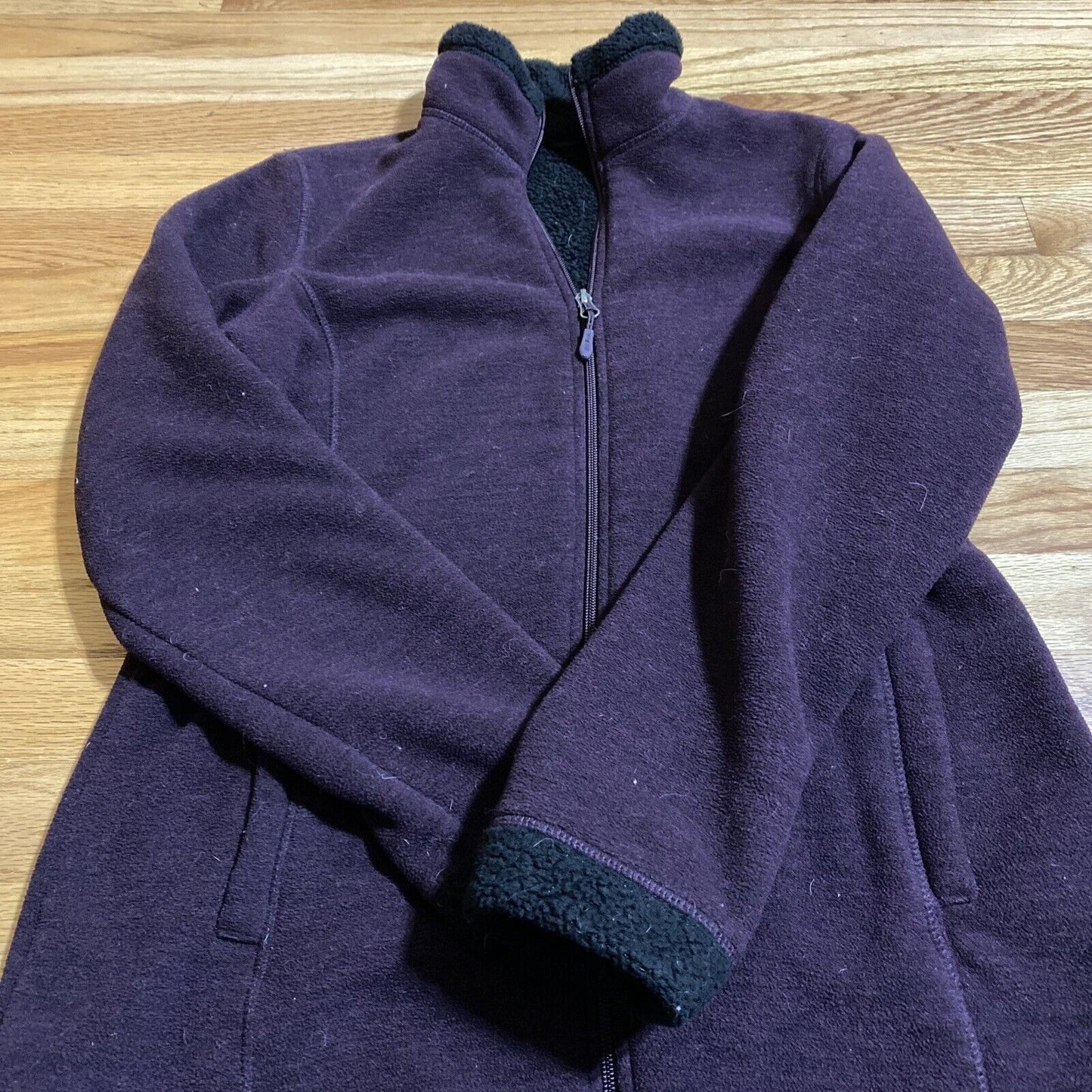 32 Degrees Heat Women’s Small Eggplant Purple Full-zip Polyester Fleece Jacket