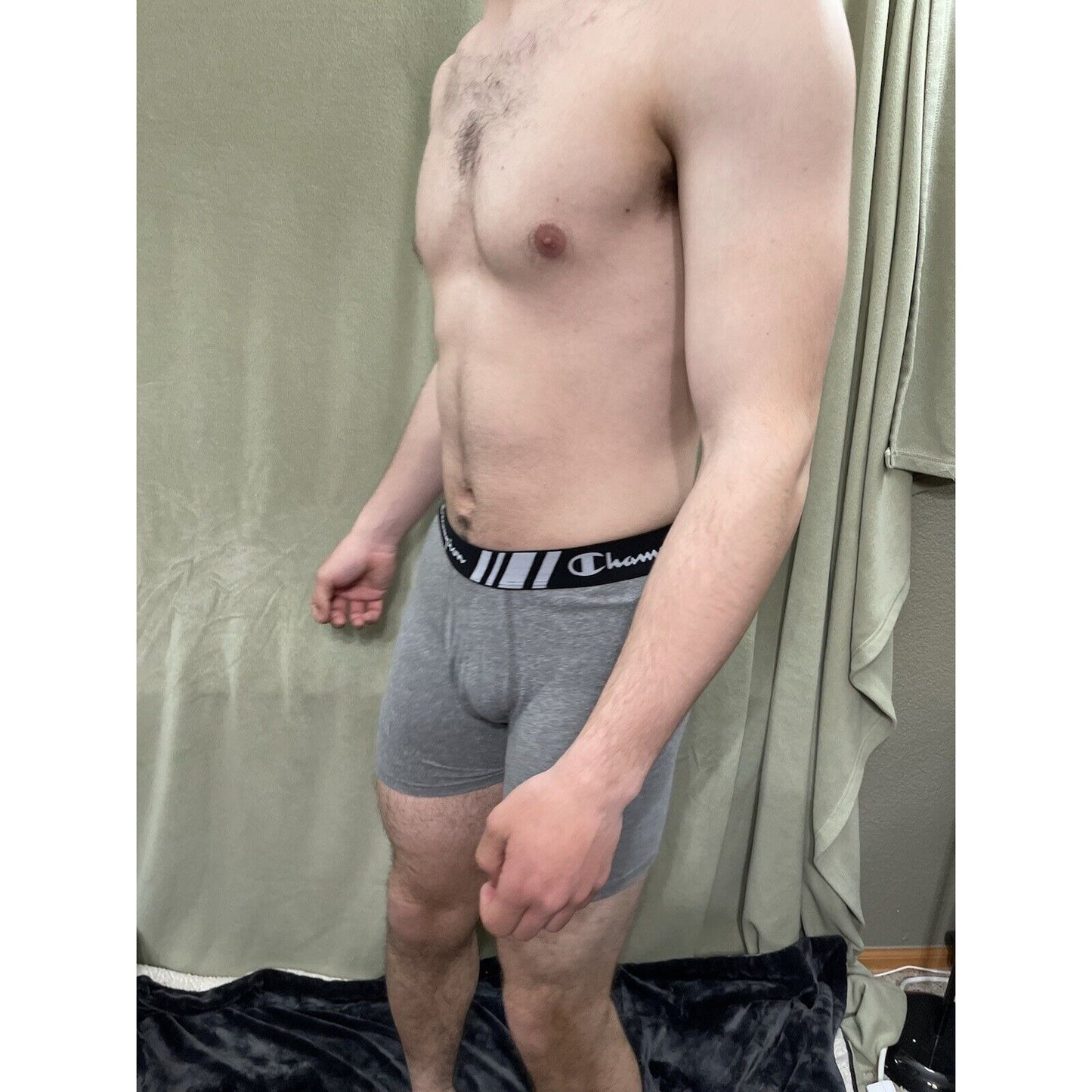 Champion Men's Boxer Briefs Everyday Underwear Size Medium Gray Brand New