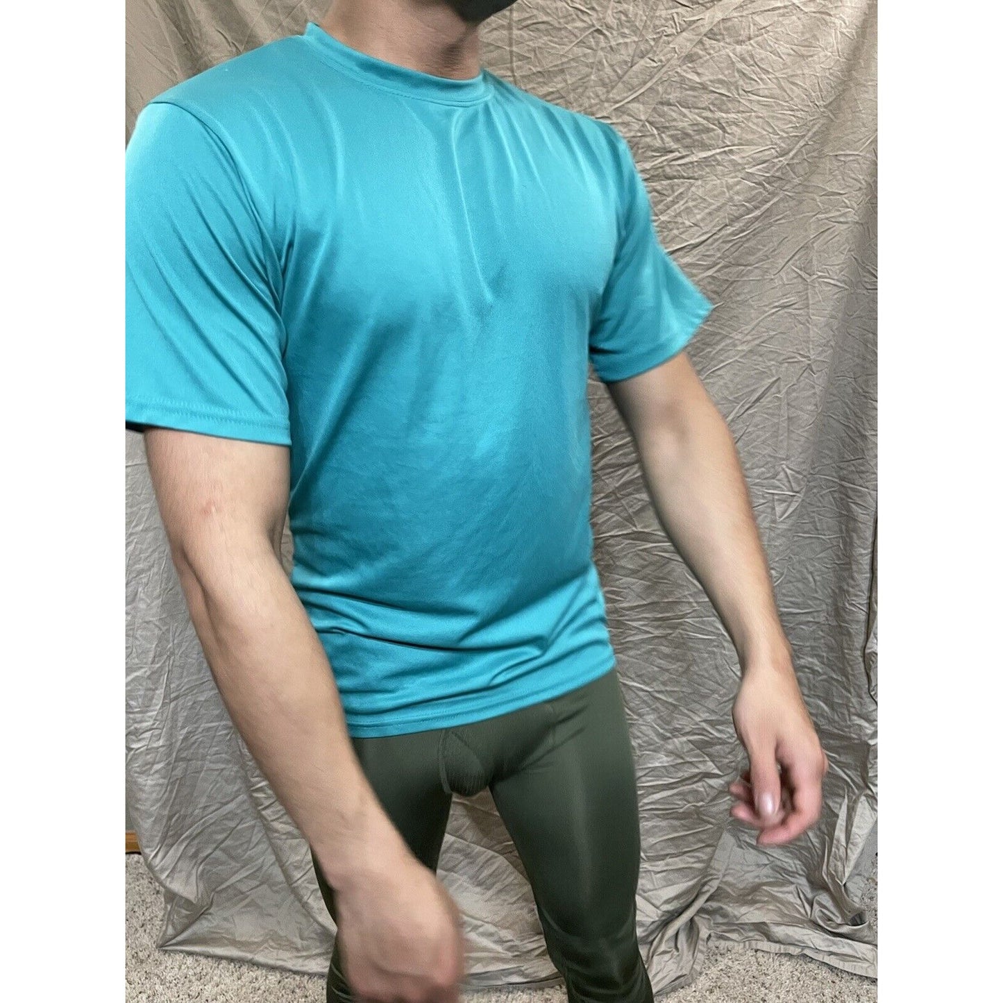Men's Augusta Sportswear Moisture Management Athletic shirt teal adult Medium