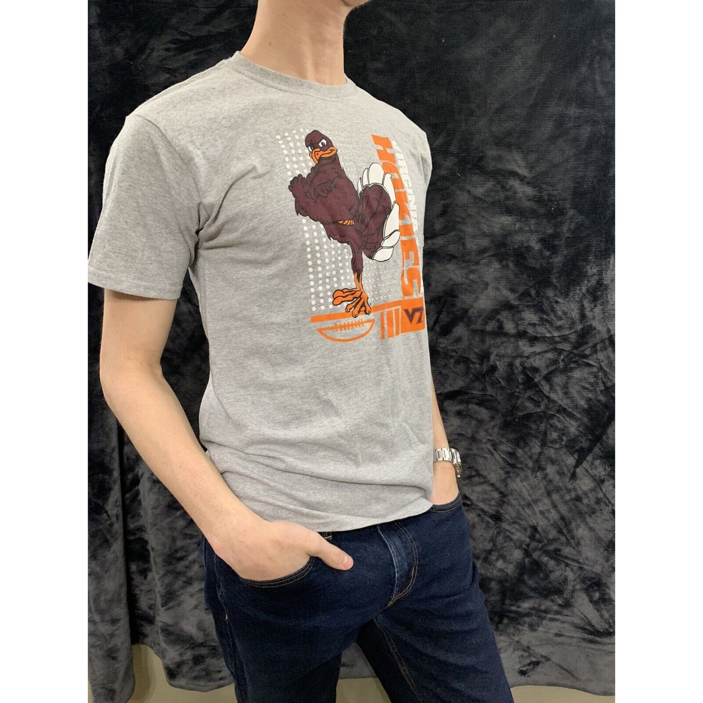 Virginia Tech Hokies VT Youth XL Gray T-Shirt
