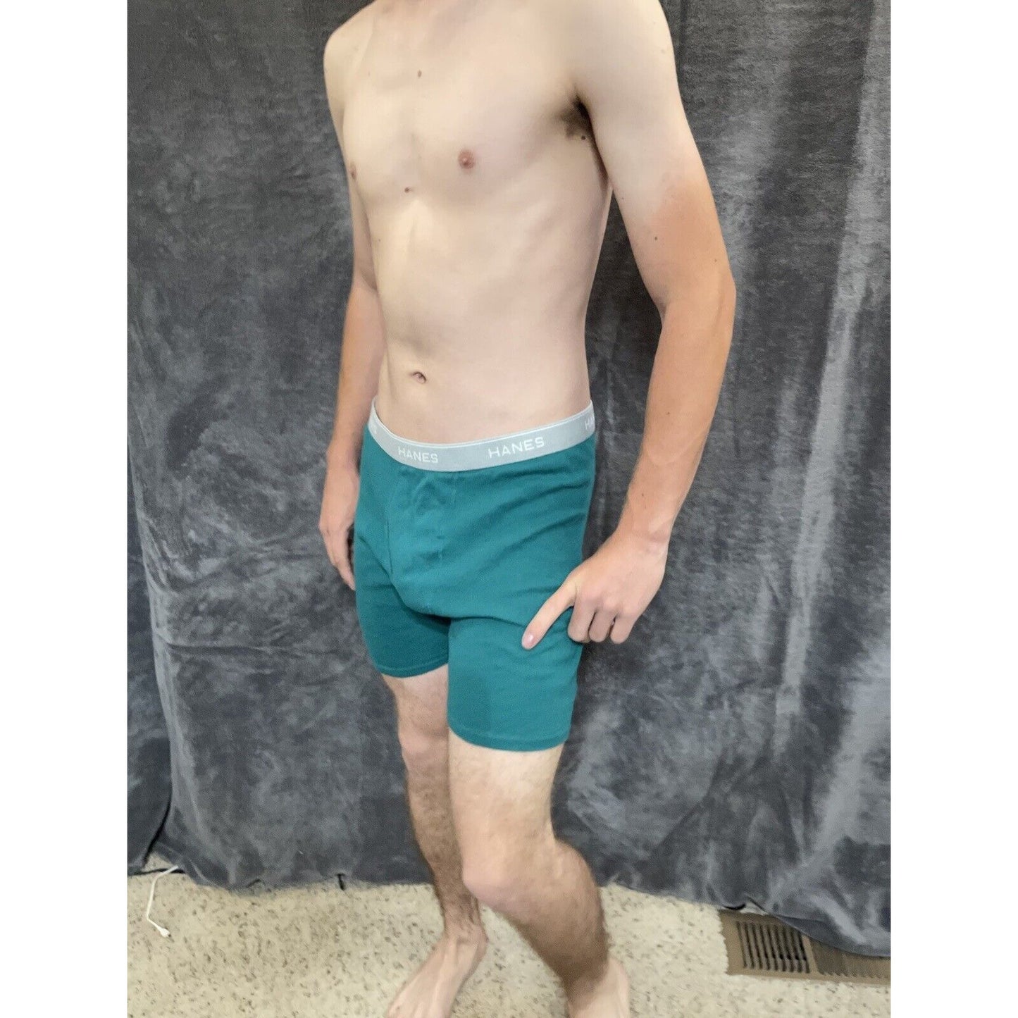 men's green hanes XL boxer brief comfort flex