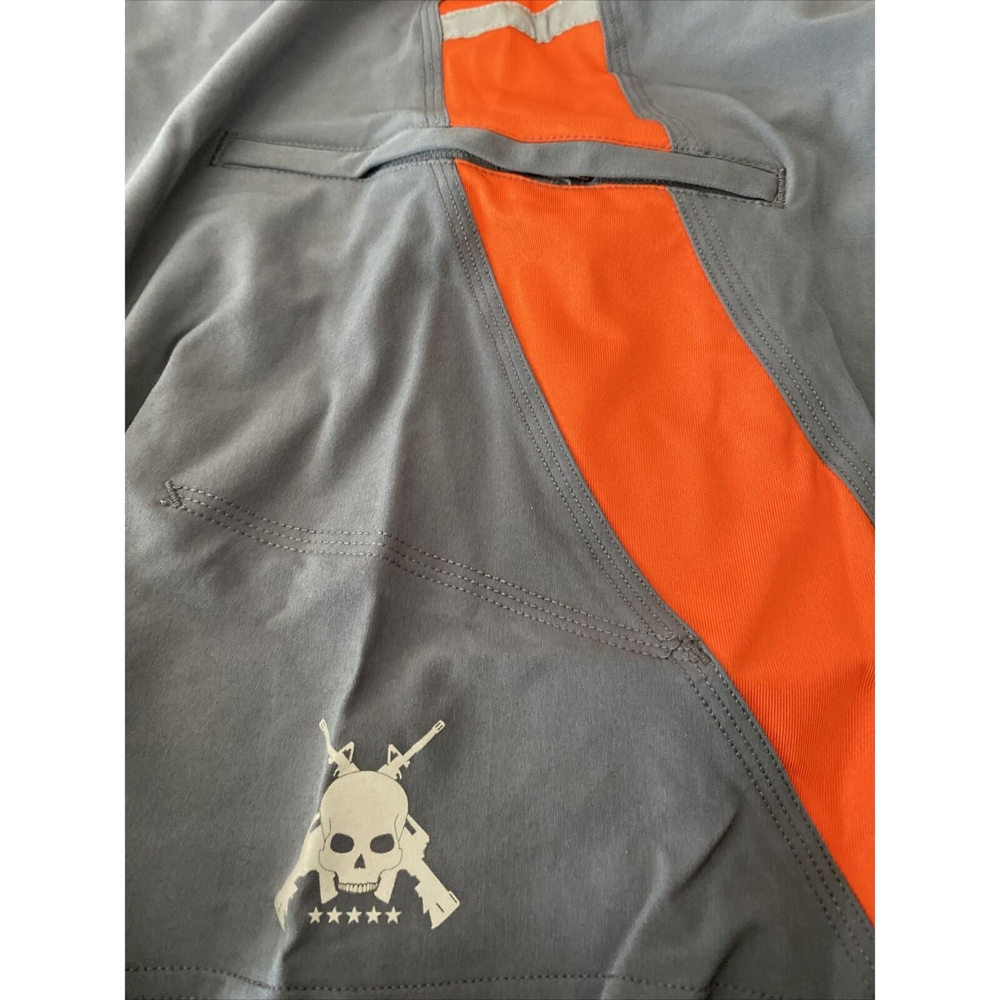 Soffe Extreme Training XT46 Men’s 34 M Gray & Orange Utility Board Shorts NWT