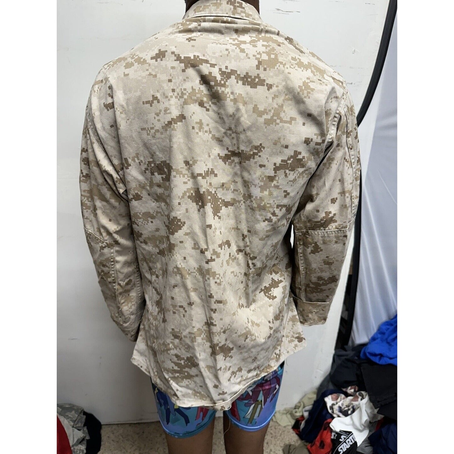 Men’s Medium Short Usmc Marines Blouse Top Uniform Desert Marpat