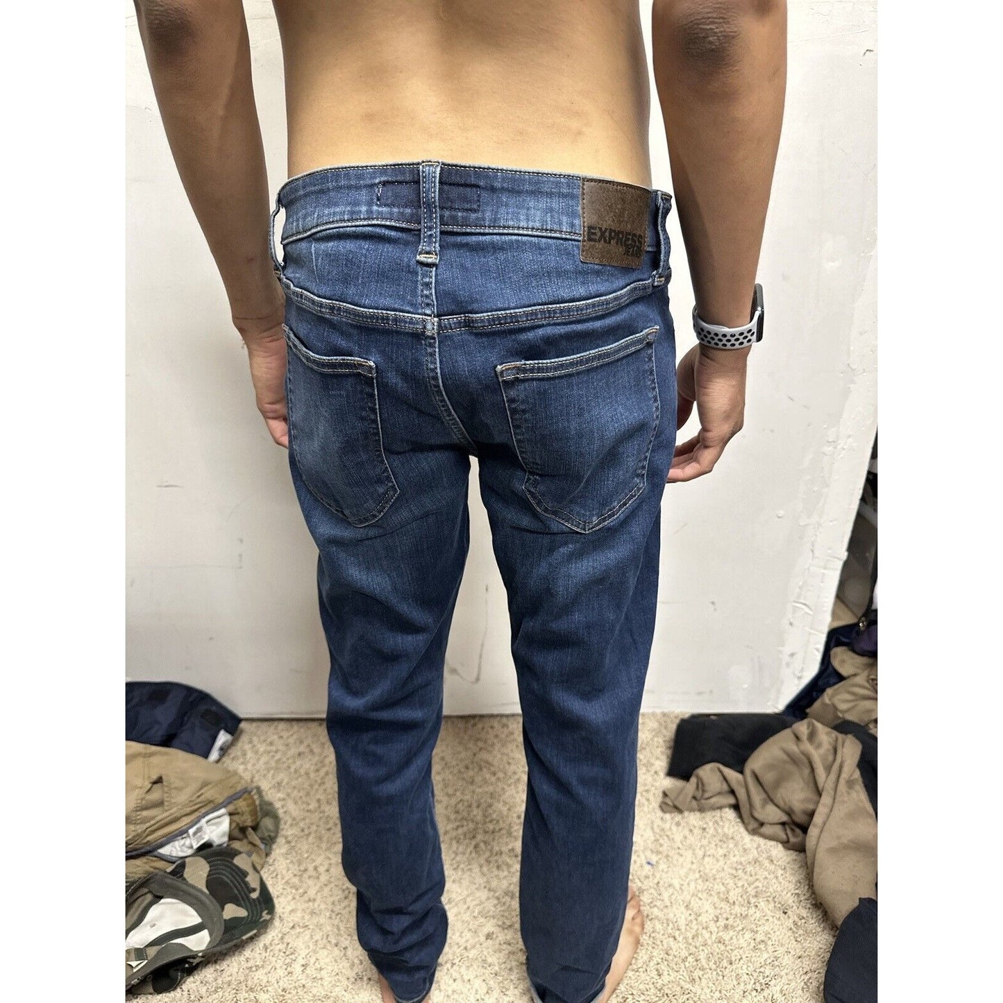 Men’s Skinny Express Jeans Blue 32 X 32