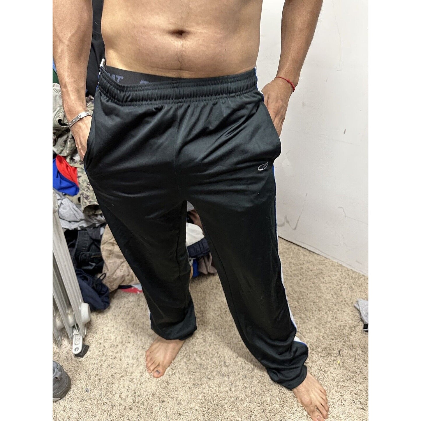 Men’s Champion Black Small Workout Pants Track Running Pants
