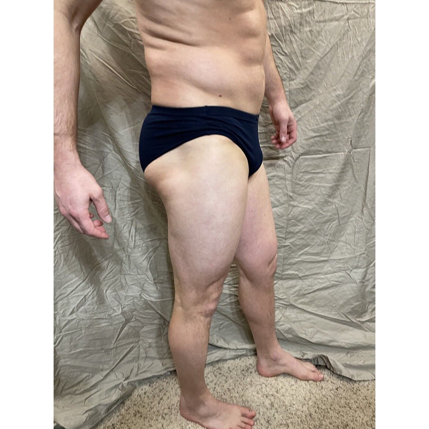 Men's papi small dark blue athletic cut briefs
