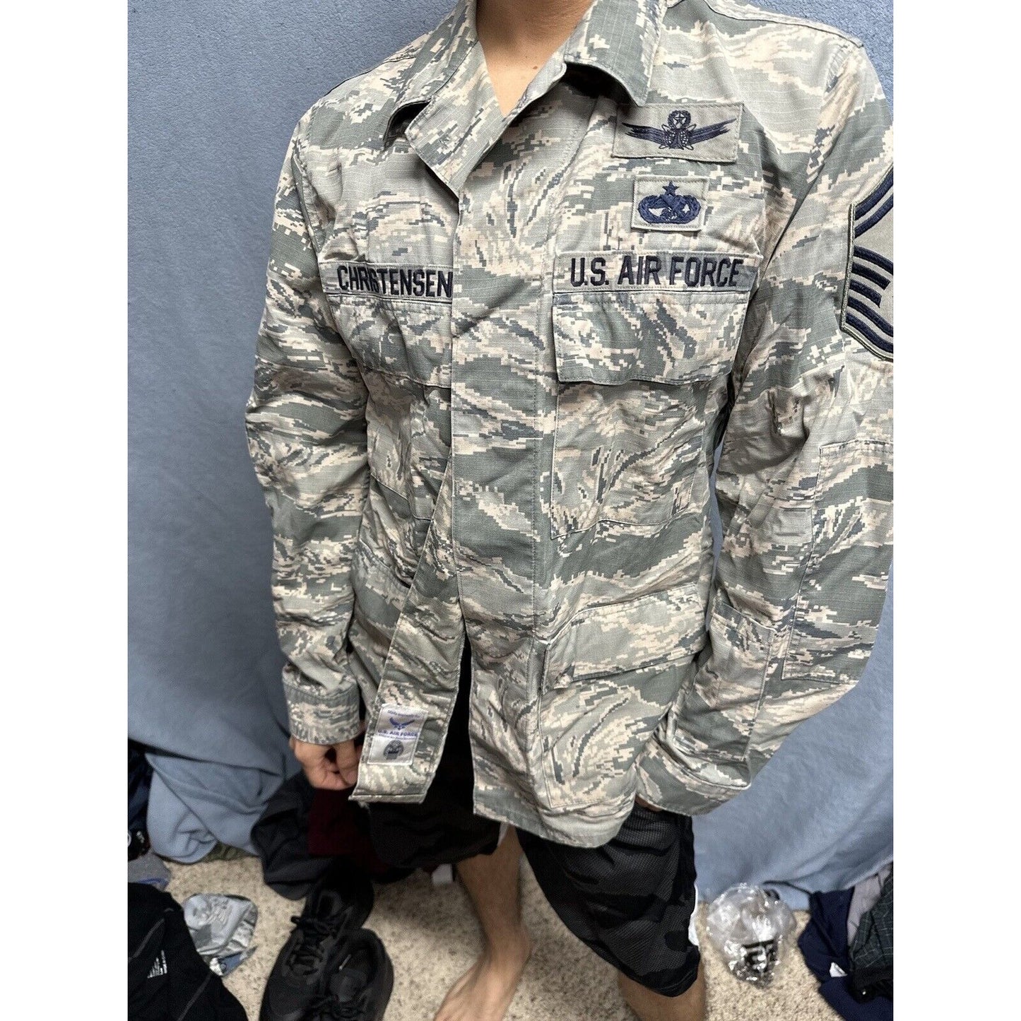 Men’s Abu Airman Battle Uniform Air Force Top Blouse 40R USAF