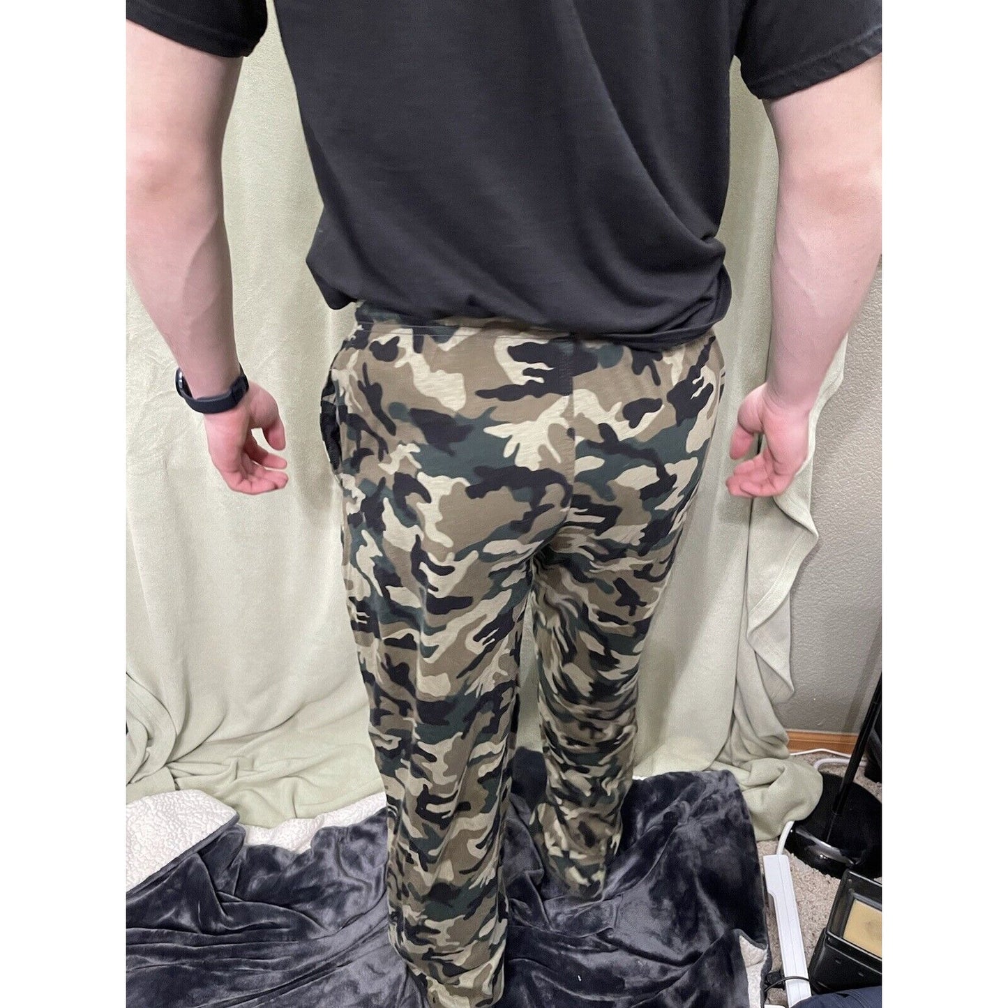 Men’s Medium Pajama Pants Sleepwear Moose Pine Duck Bear