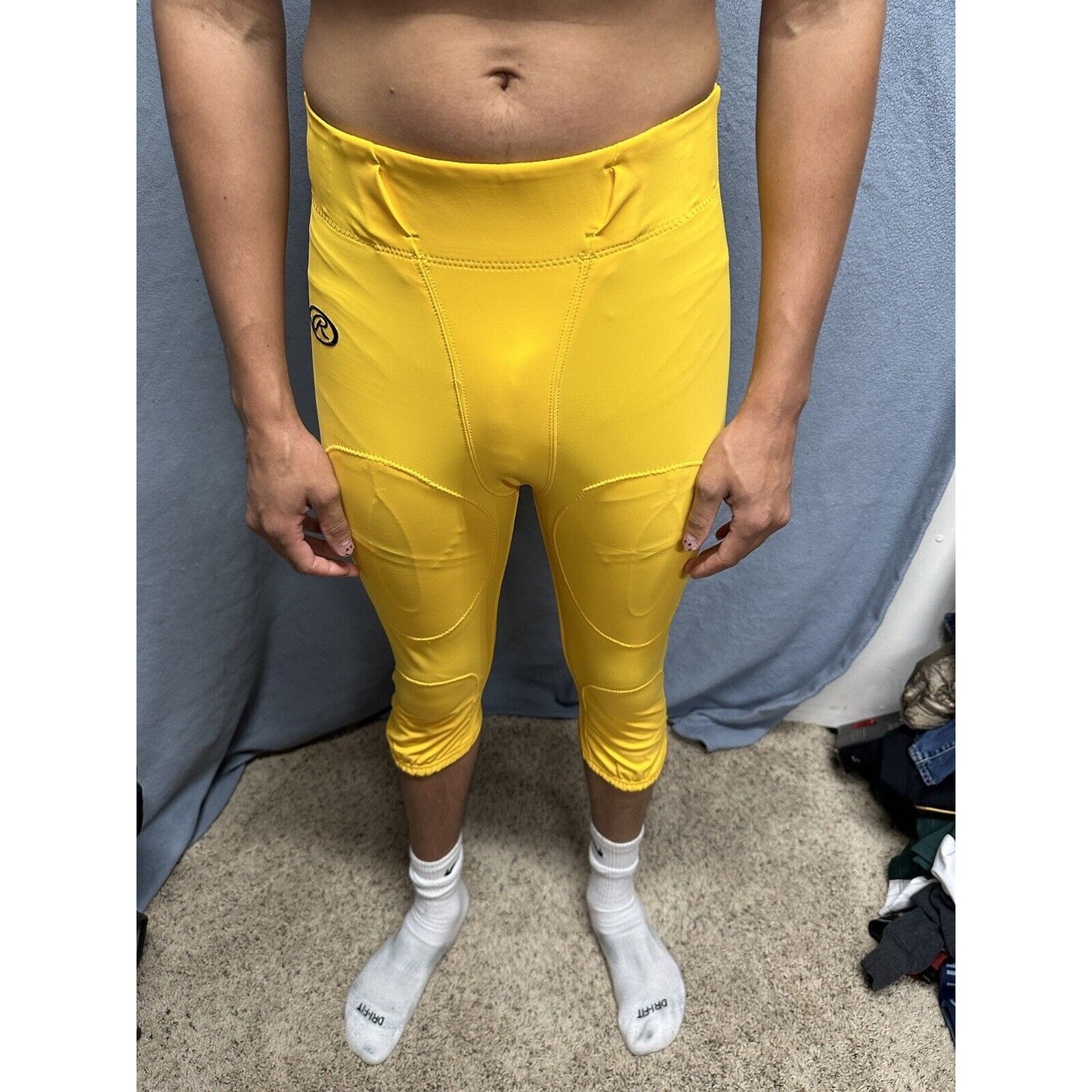 Men’s Gold / Yellow Rawlings Football Pants Medium