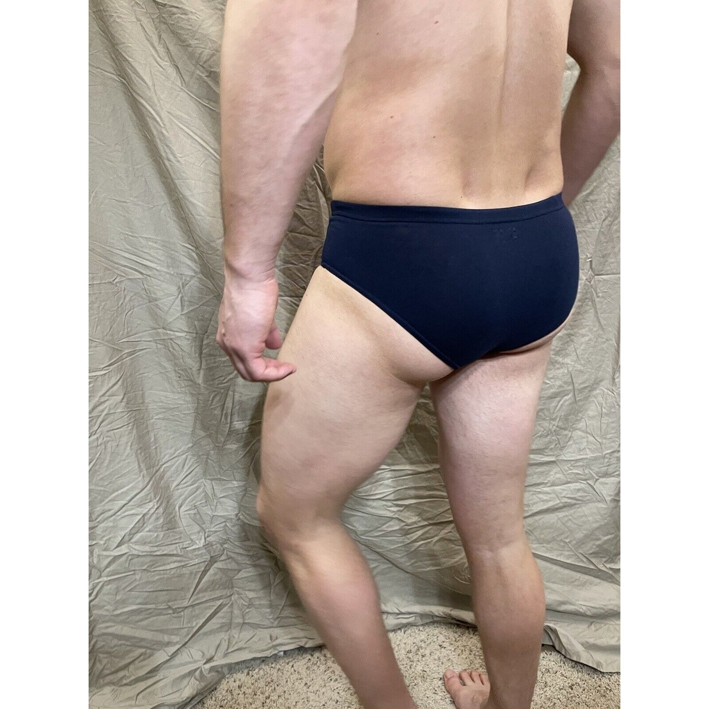 Men's papi small dark blue athletic cut briefs