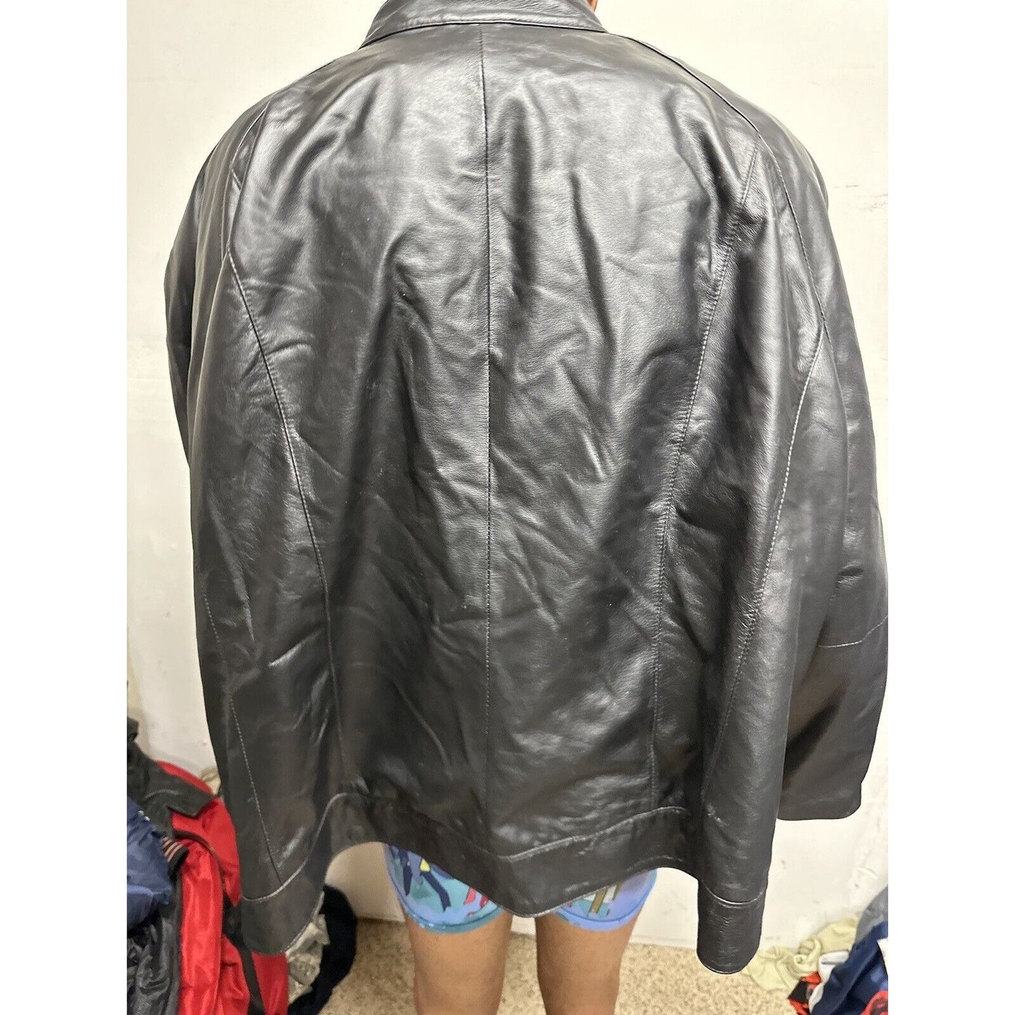 Black JL Studio Jessica London 34w Leather Jacket Black