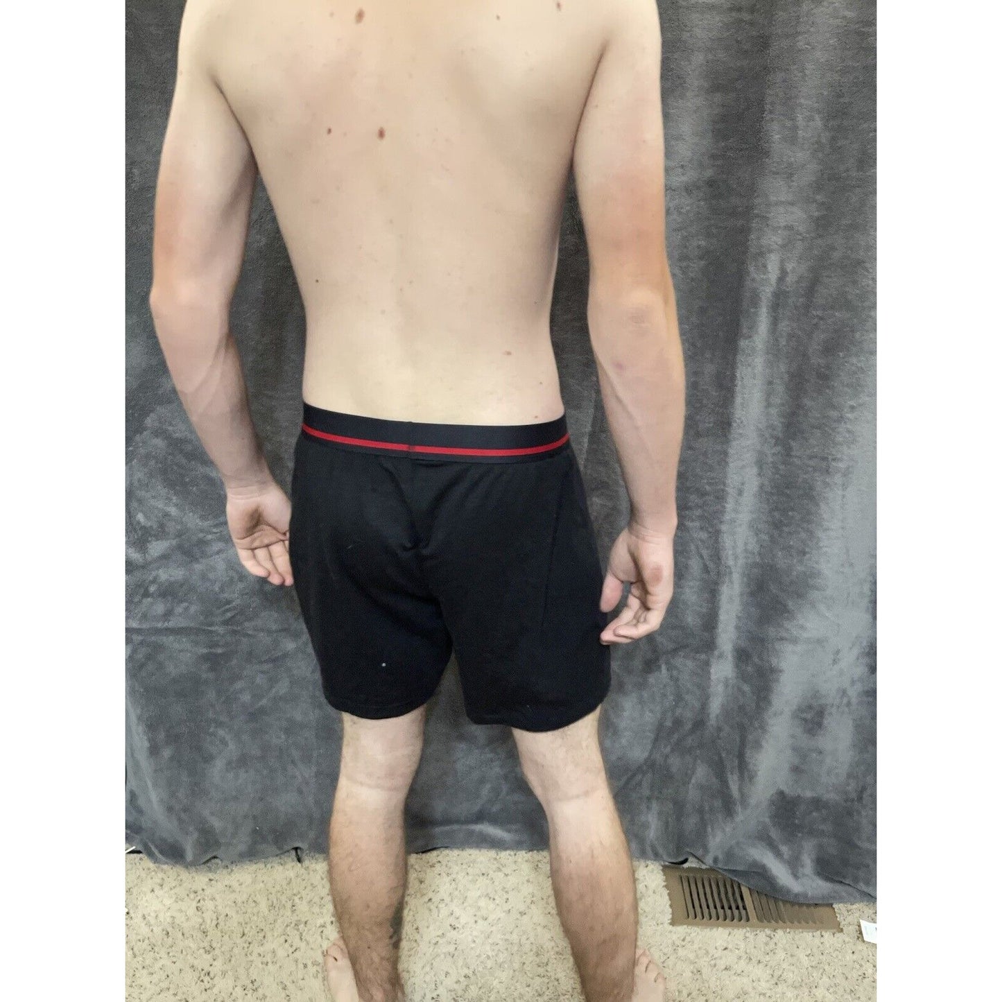 men's buffalo david bitton Black cotton spandex boxer shorts Medium