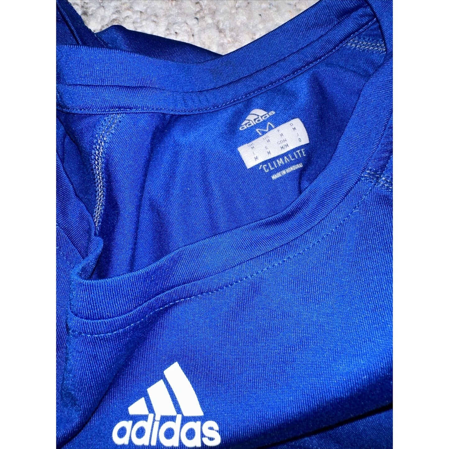 Men’s Medium Kansas Football Medium Adidas Climalite Tshirt