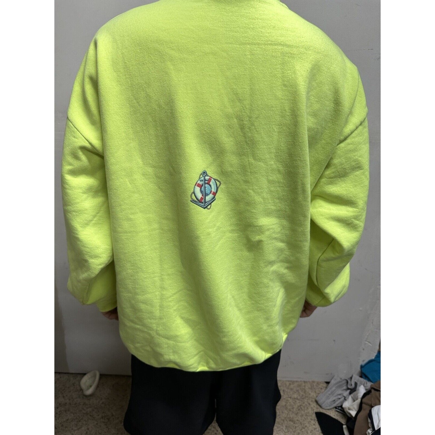 Men’s Neon Yellow Monterey California XXL Hoodie Pullover