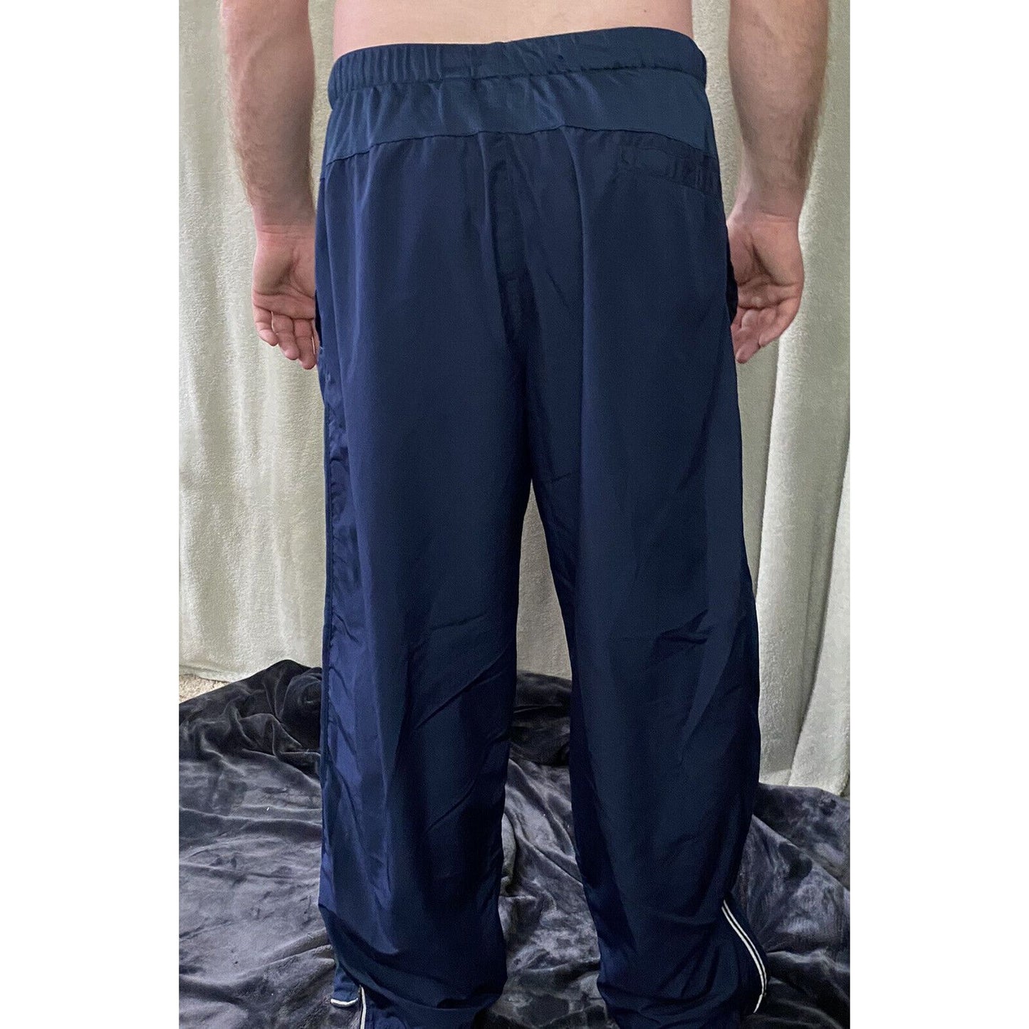 Fitness Gear Men’s XL Navy Blue Gym Workout Training Polyester Athletic Pants