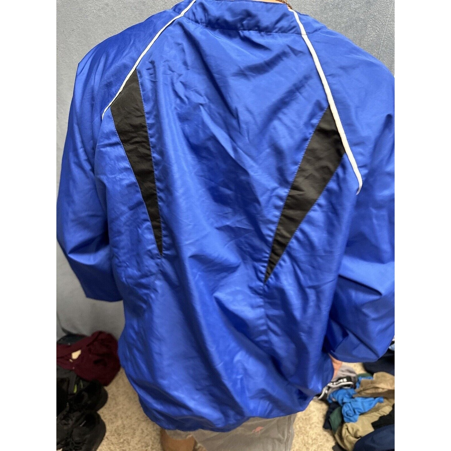 Men’s Blue Holloway Large Air Force Academy Windbreaker Jacket 1/4 Zip Pullover