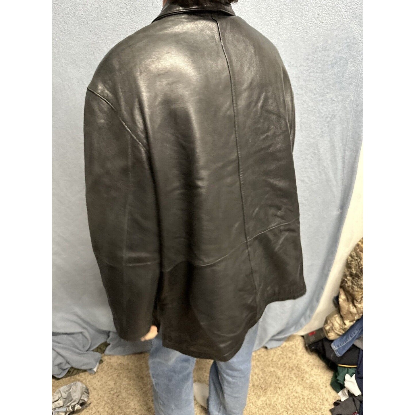 Men’s Tibor Leathers XL Leather Jacket Black Jacket Only
