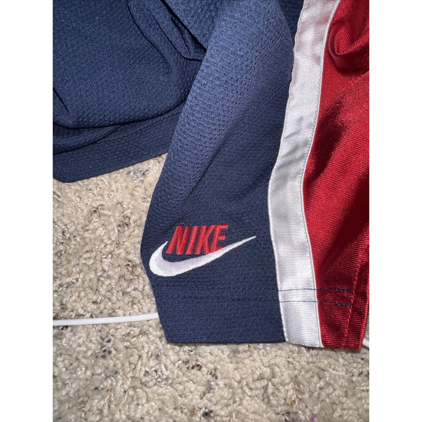 Men’s Red White And Blue Nike Basketball XL No Pockets Athletic Shorts