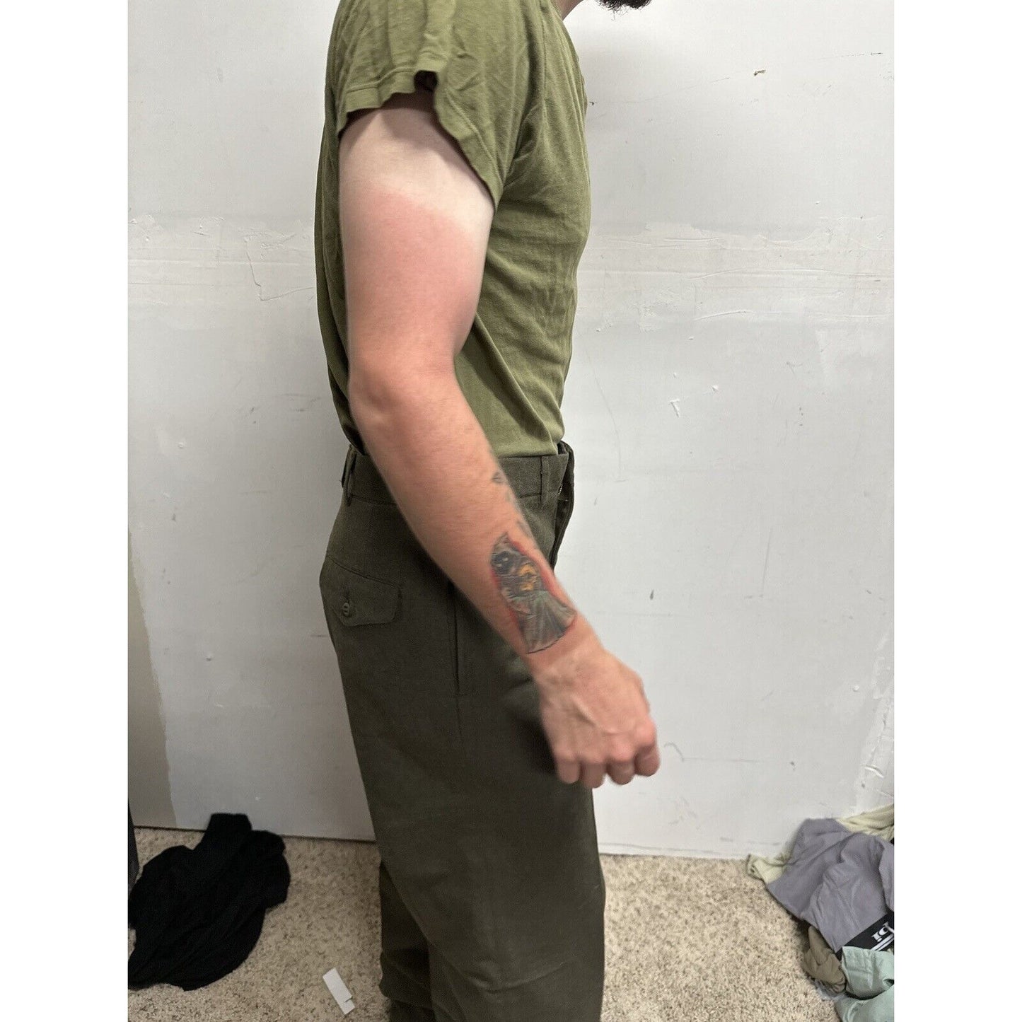 Men’s Usmc Marines Green Size 35L Wool Uniform Pants Only