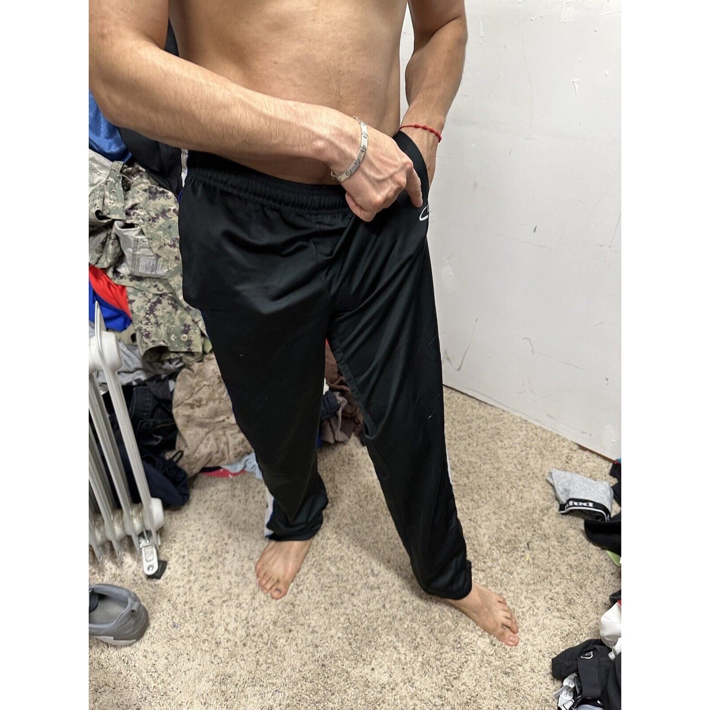 Men’s Champion Black Small Workout Pants Track Running Pants