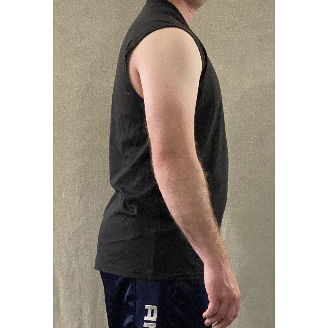 Soffe Extreme Training XT46 Men’s Large Black Sleeveless Muscle Shirt