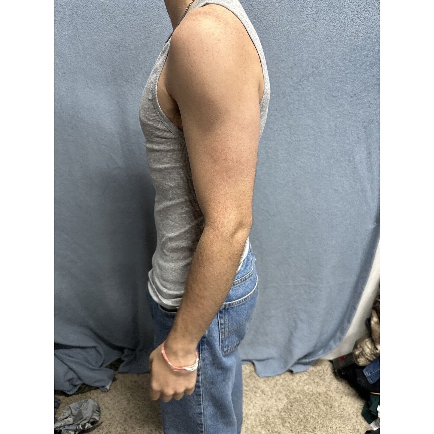 Men’s Gray Spyder Medium Gray Muscle Shirt Tank