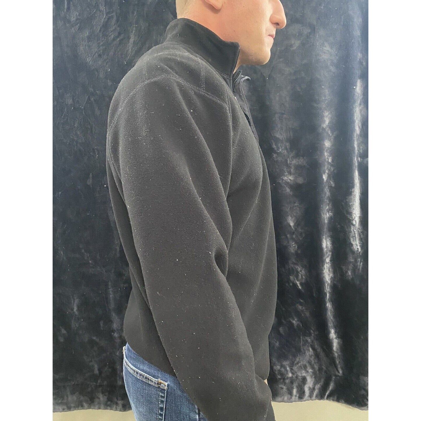 Calvin Klein Men's Large Black 1/4-Zip Pullover Sweater