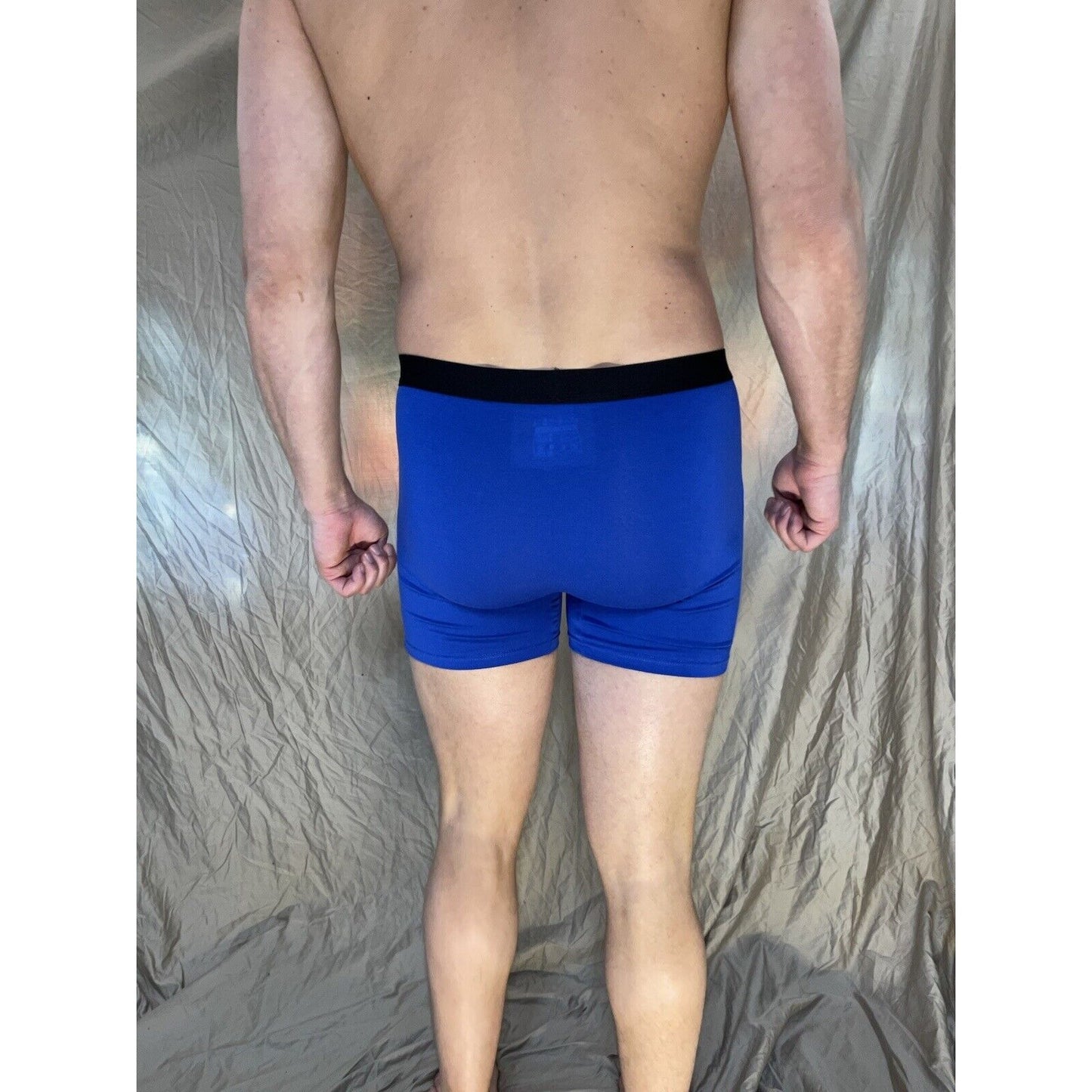 men's blue innersy weekly medium 5% spandex boxer brief