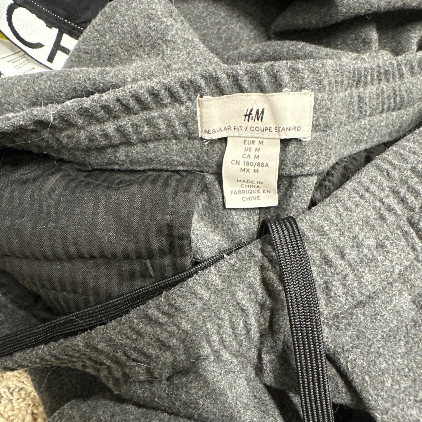 Men’s Gray Medium H&M Regular Fit Sweat Pants with Pockets