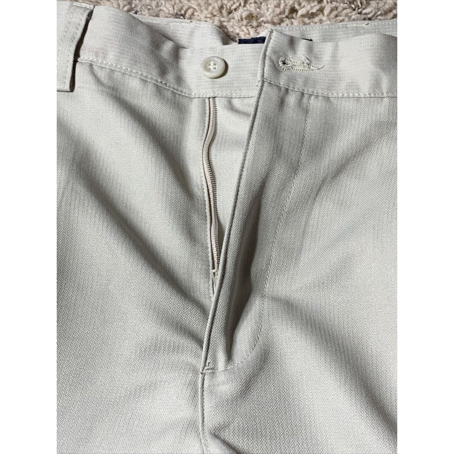 Dockers Golf Shorts Mens Tan/khaki Size 34 Stretch Material-Pleated Relax Fit