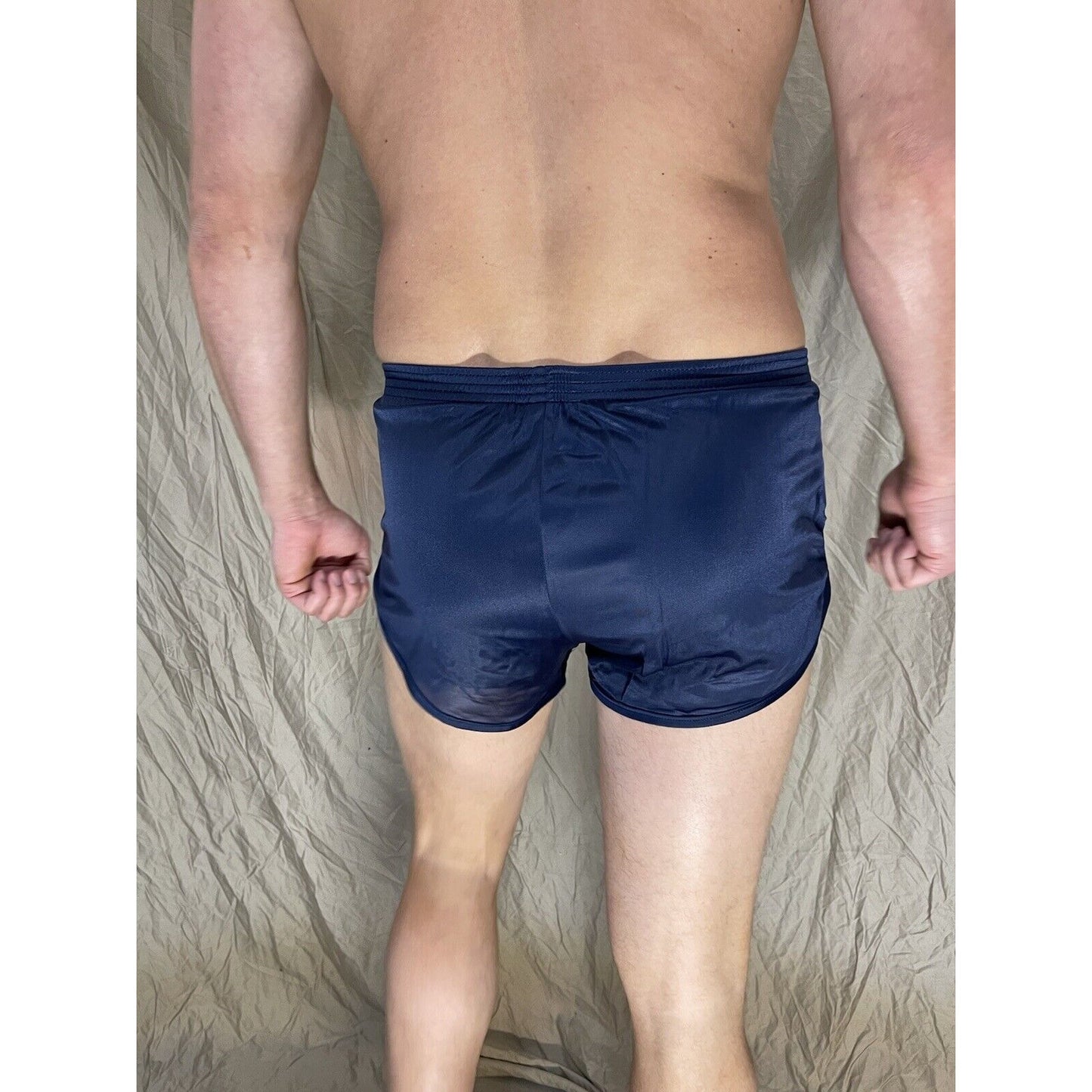 Soffe Ranger Panty Silkies PT Shorts Military Workout Bottom Navy Blue Small
