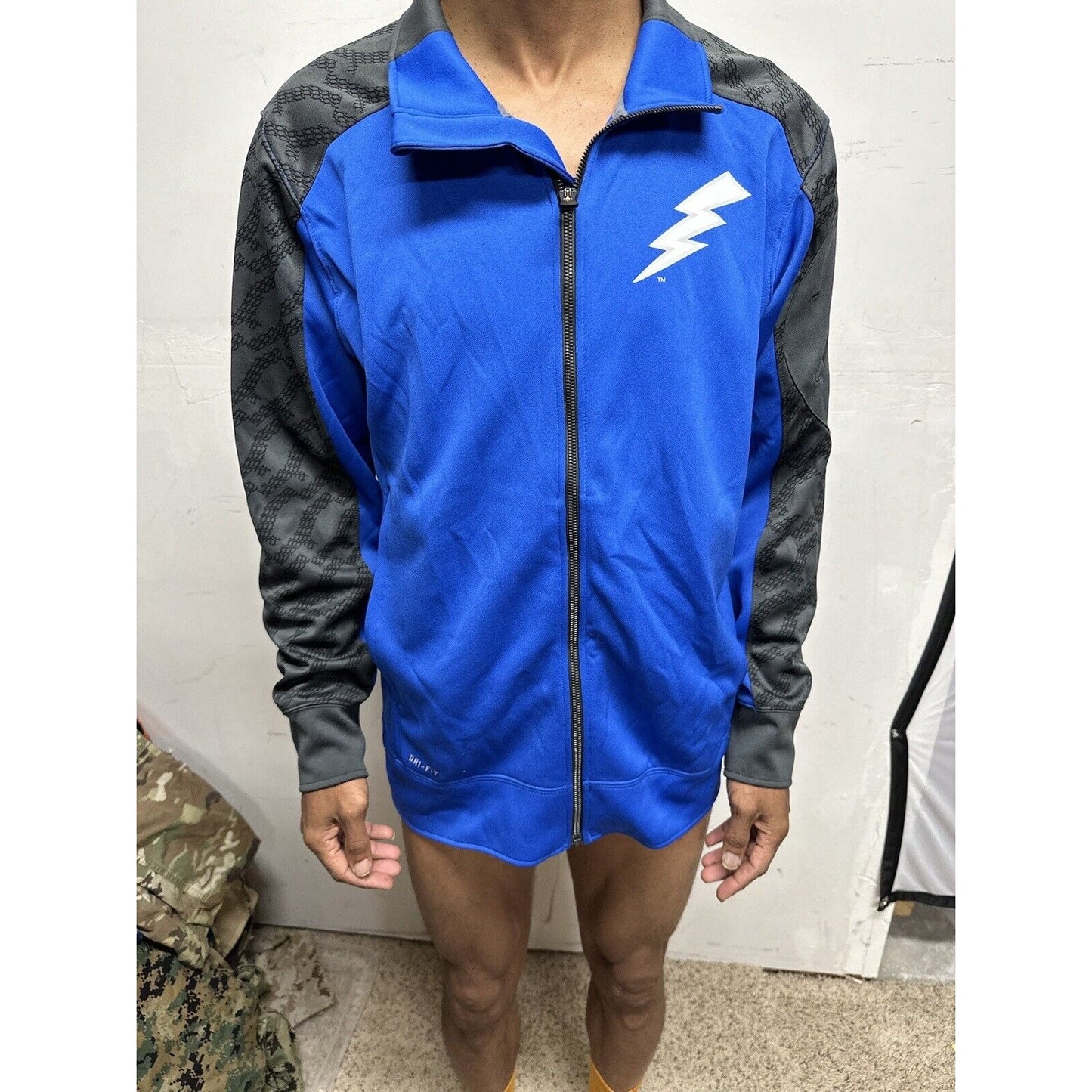 Men’s Blue USAFA Air Force Academy Falcons Zip Up Jacket nike dri fit medium