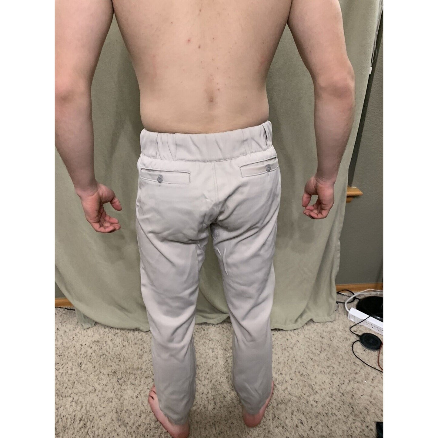 Men's Speedline Pro Pak Baseball Pants Size 30 Gray