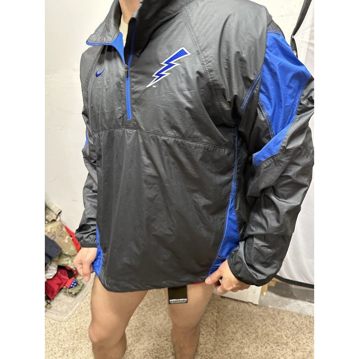 Men’s Nike Storm Fit Medium Blue USAFA Air Force Falcons Rain Jacket