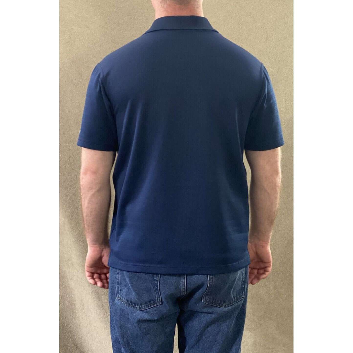 Notre Dame ND Adidas Climalite Men’s Large Navy Blue Golf Polyester Polo Shirt