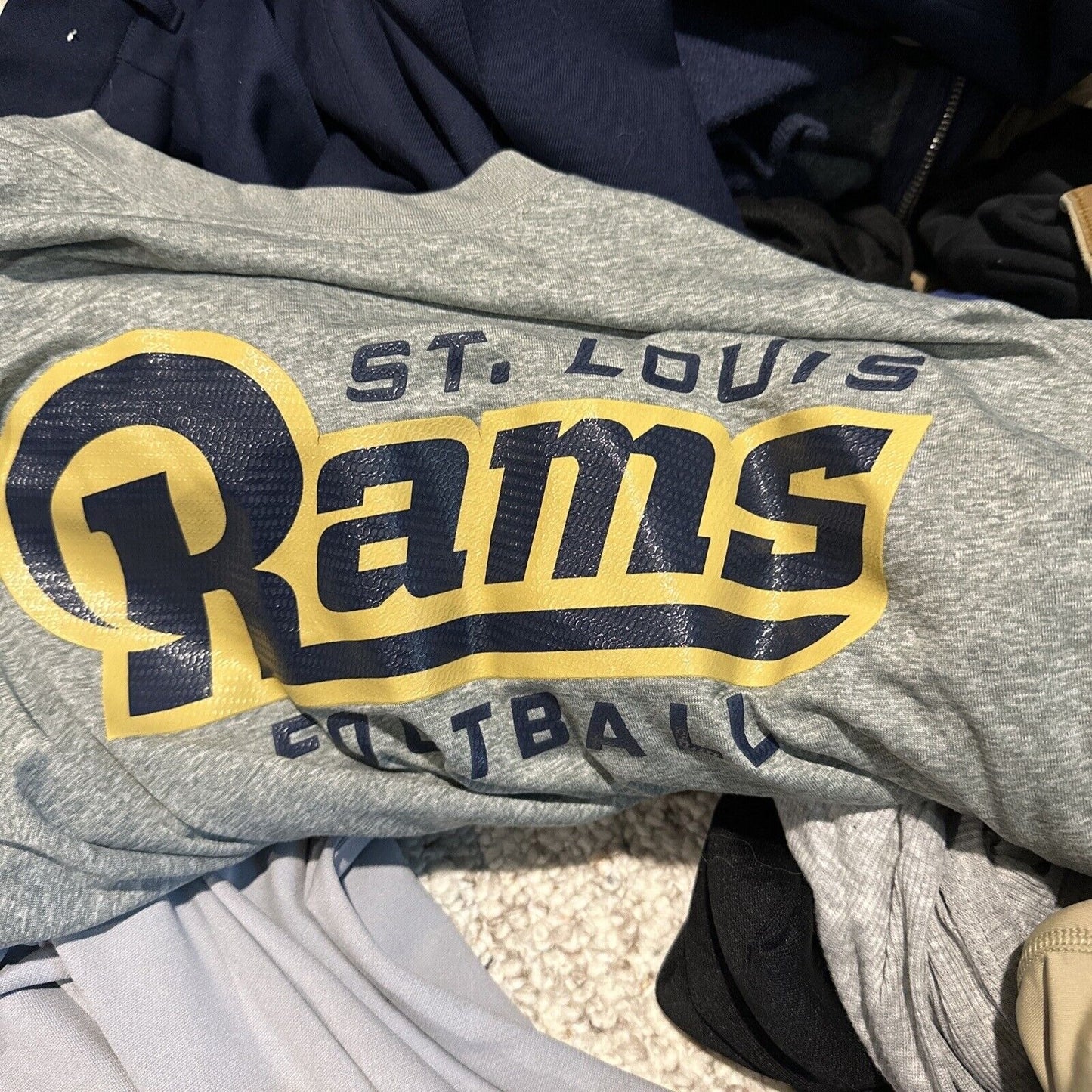 Men’s Gray NFL On Field XL Nike Dri Fit St Louis Rams Football Shirt