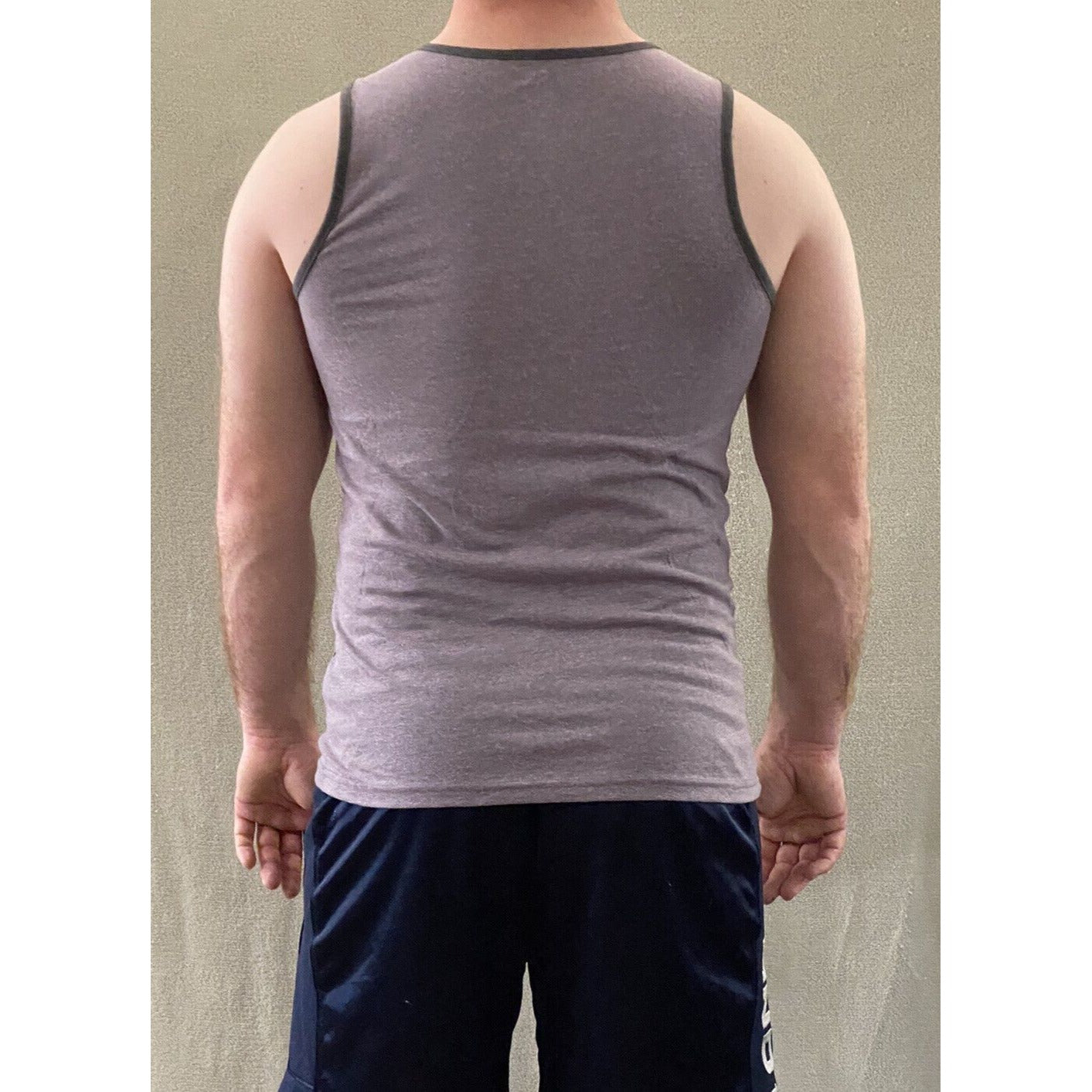 Urban Pipeline Ultimate SuperSoft Men’s Medium Purple & Gray Muscle Tank Top New