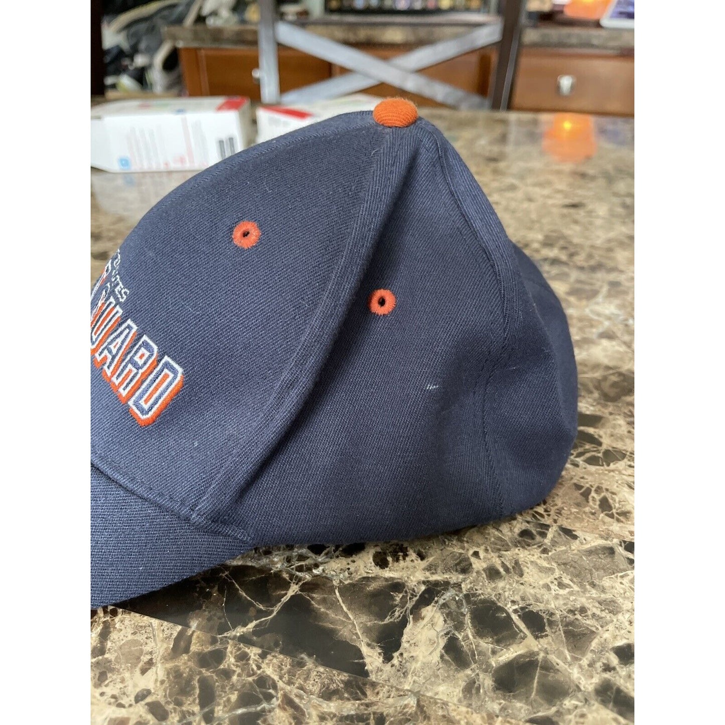 navy blue men’s united states coast guard ballcap hat oarsman 913