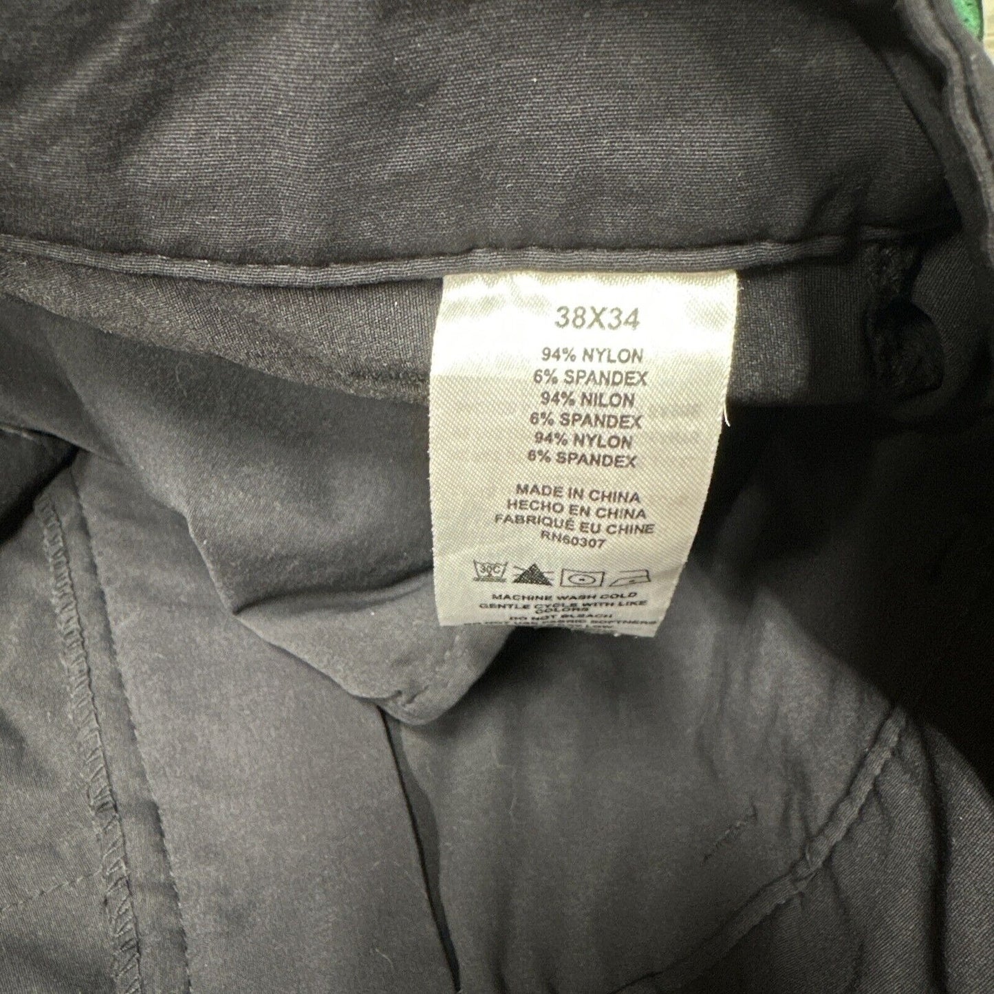 Men’s Union Bay 38x34 Black Nylon And Spandex Pants